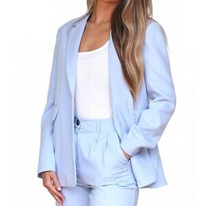 NEW WITHBLACK cindal blazer in light blue